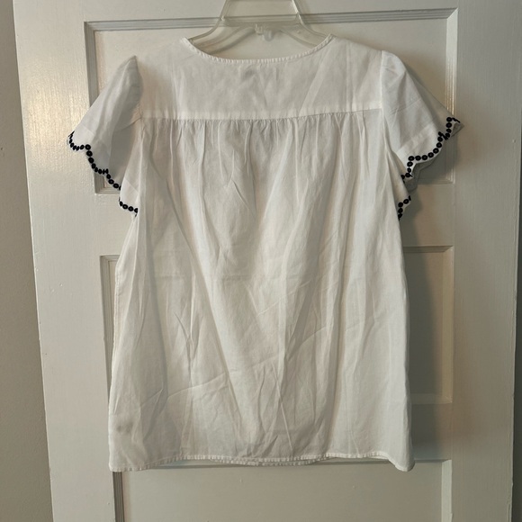 NWT Kim Rogers white eyelet top, S - Picture 2 of 5